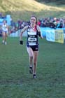 Rosie Smith (GB) finishing the BUPA Great Edinburgh Cross Country.